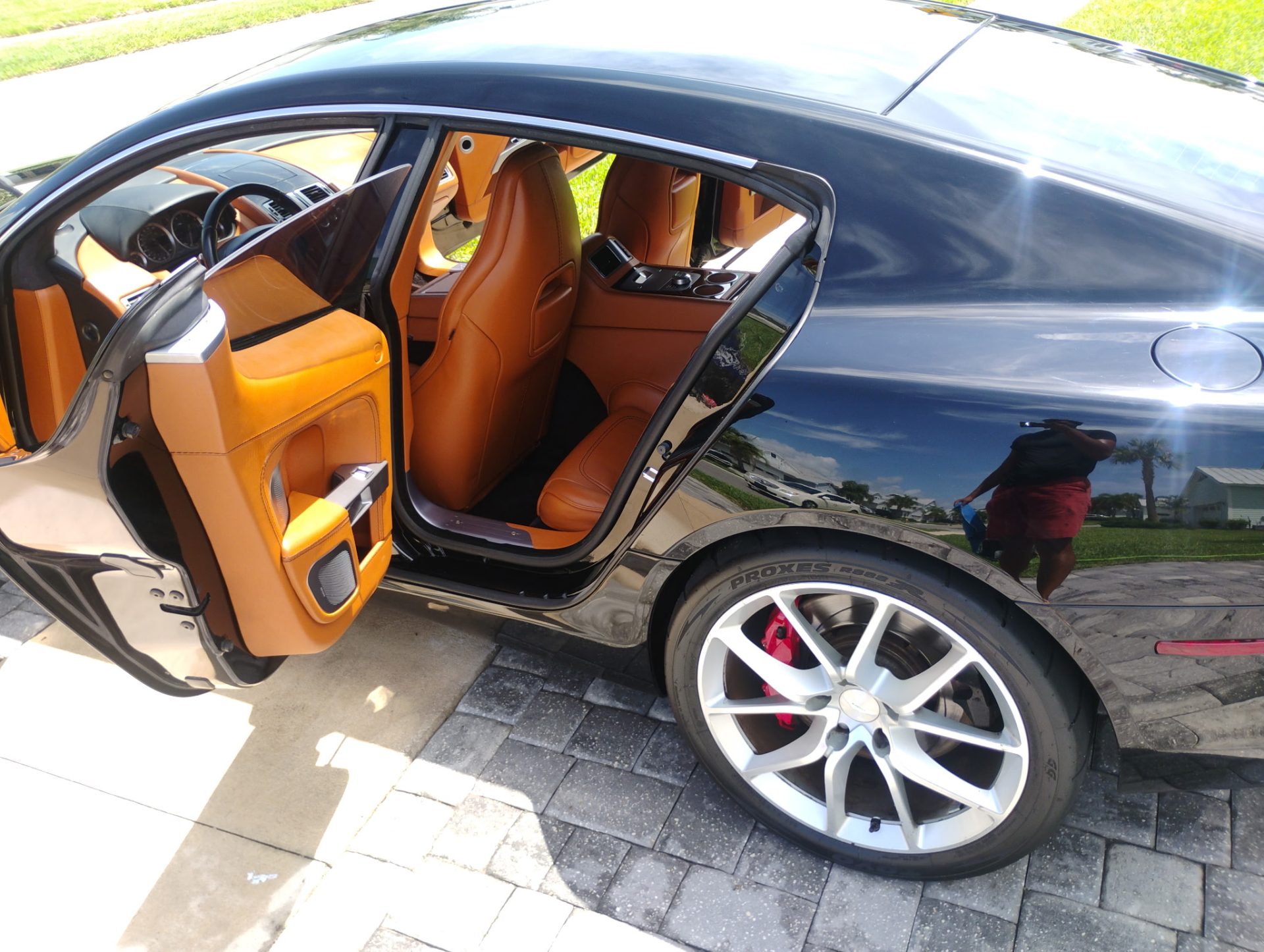 Luxury car interior and exterior

